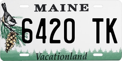 ME license plate 6420TK