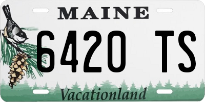 ME license plate 6420TS