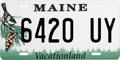 ME license plate 6420UY