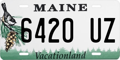 ME license plate 6420UZ
