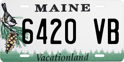ME license plate 6420VB