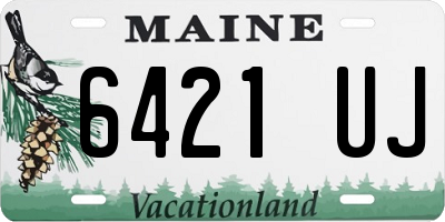 ME license plate 6421UJ