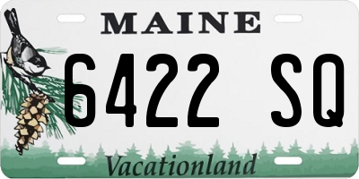 ME license plate 6422SQ