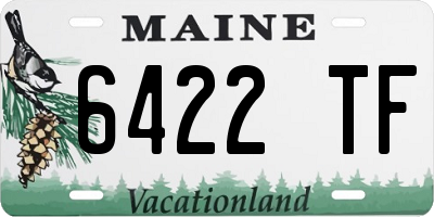 ME license plate 6422TF
