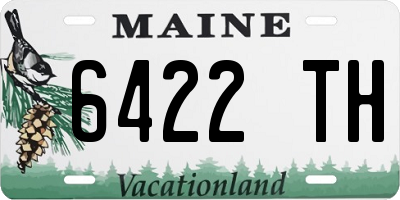 ME license plate 6422TH