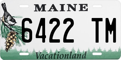 ME license plate 6422TM