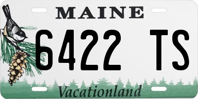 ME license plate 6422TS