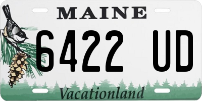 ME license plate 6422UD