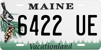 ME license plate 6422UE