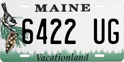 ME license plate 6422UG