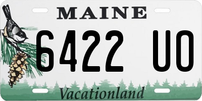 ME license plate 6422UO