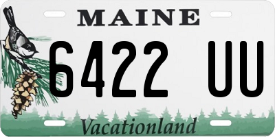 ME license plate 6422UU