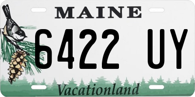 ME license plate 6422UY