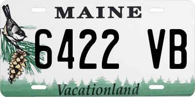 ME license plate 6422VB