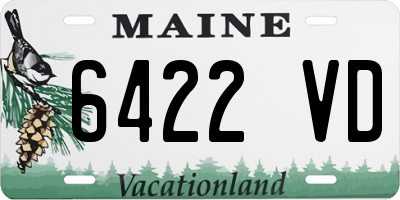 ME license plate 6422VD