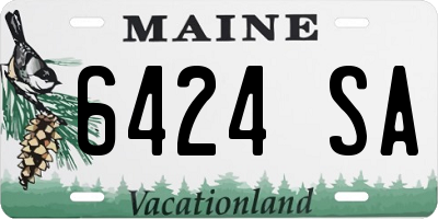 ME license plate 6424SA