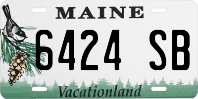 ME license plate 6424SB