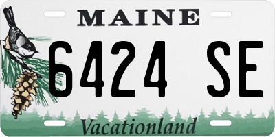 ME license plate 6424SE