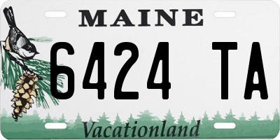ME license plate 6424TA