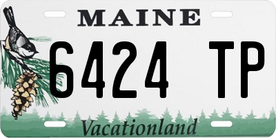 ME license plate 6424TP