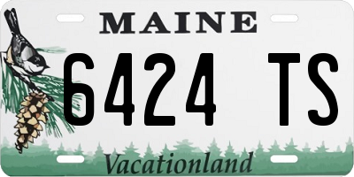 ME license plate 6424TS
