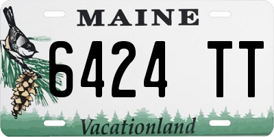 ME license plate 6424TT