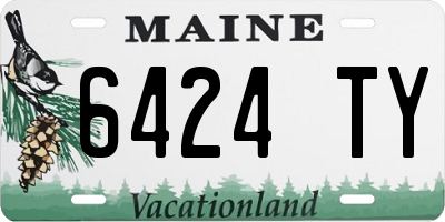 ME license plate 6424TY