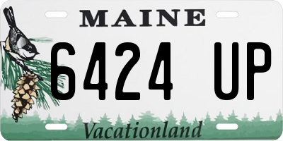 ME license plate 6424UP