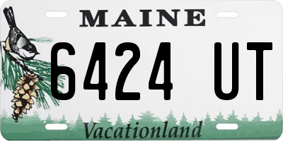 ME license plate 6424UT