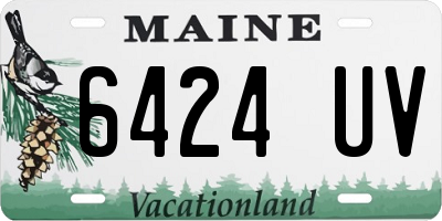 ME license plate 6424UV