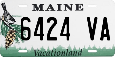 ME license plate 6424VA