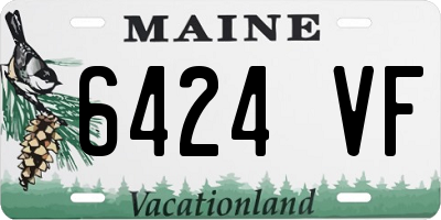 ME license plate 6424VF