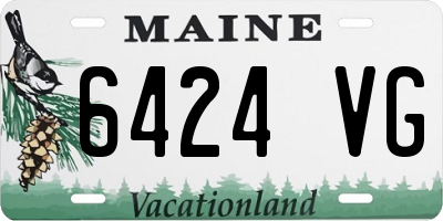 ME license plate 6424VG