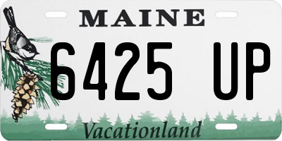 ME license plate 6425UP