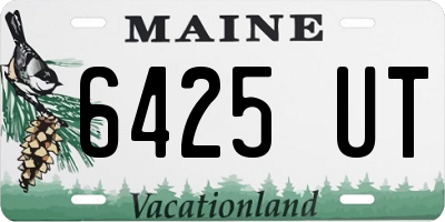 ME license plate 6425UT