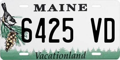 ME license plate 6425VD