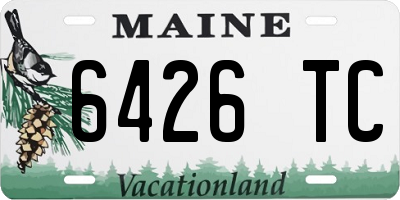 ME license plate 6426TC