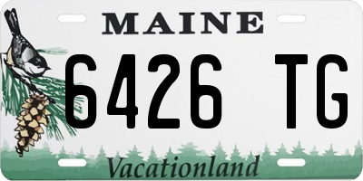 ME license plate 6426TG