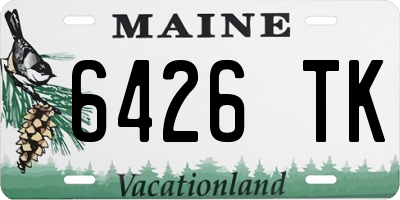 ME license plate 6426TK