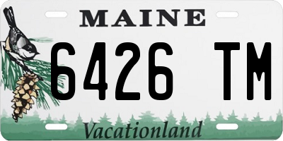 ME license plate 6426TM