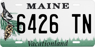 ME license plate 6426TN