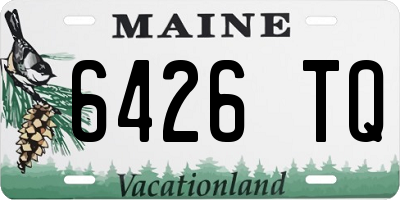 ME license plate 6426TQ