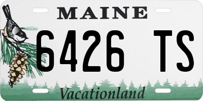 ME license plate 6426TS