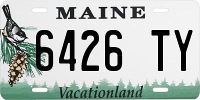 ME license plate 6426TY