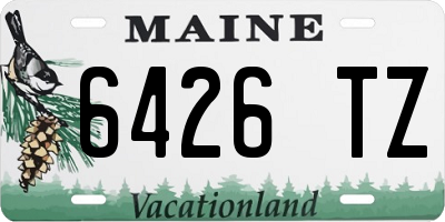 ME license plate 6426TZ