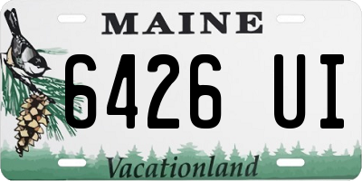 ME license plate 6426UI