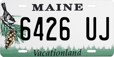 ME license plate 6426UJ
