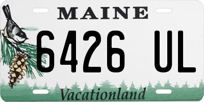 ME license plate 6426UL