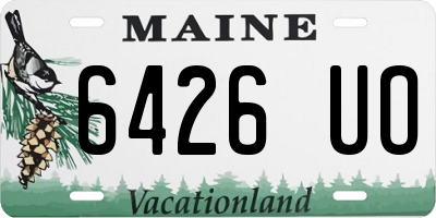 ME license plate 6426UO