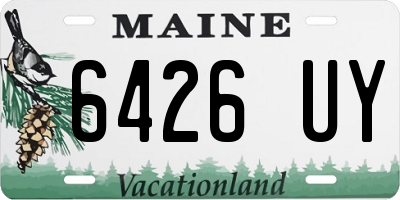 ME license plate 6426UY